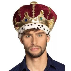 Suit Yourself Majesty King Multicolored Crown Halloween Costume Medieval Hat New